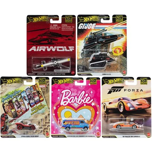 Hot Wheels Premium Pop Culture Complete Set 1-5