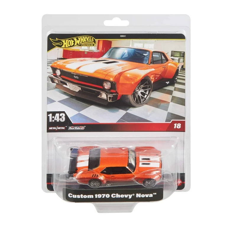 Hot Wheels Premium: Custom 1970 Chevy Nova - 1/43 Scale