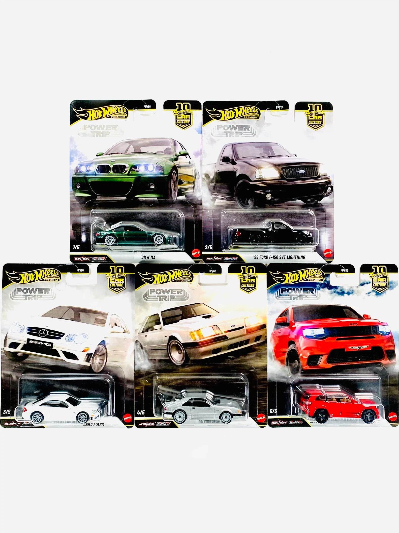 Hot Wheels 2026 Premium - Car Culture - Power Trip (Set of 5)