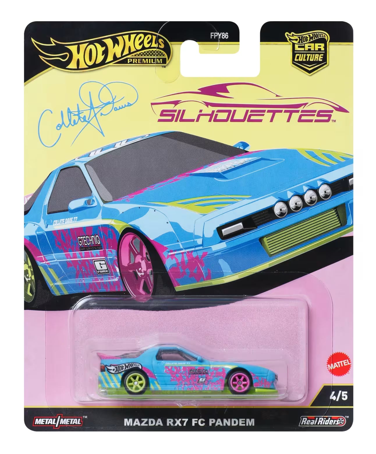 Hot Wheels Premium Car Culture Silhouettes Mazda Rx7 Fc Pandem
